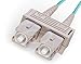 FiberCablesDirect LC-SC OM3 Fiber Patch Cable - 10Gb Duplex 50/125µm Multimode Corning Glass | 2M (6.56ft) | Bulk Networking, Data Centers, Telecom, Enterprise Applications
