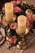 Enchanted Spaces Set of 12 Ivory 3x6 Wax Remote Controlled Battery Operated Flickering Candles with Remote and Batteries (Ivory, 12pk)