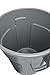 Rubbermaid Commercial Products BRUTE Heavy-Duty Round Trash/Garbage Lid, 10-Gallon, Gray, Outdoor Waste Container for Home/Garage/Mall/Office/Stadium/Bathroom