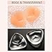 LLMoon Silicone Bra Pads Inserts, Transparent Cleavage, Enhancing Breast Pads(2 Pairs)