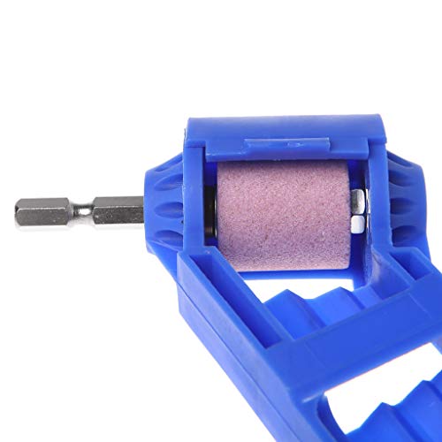 Feamos Corundum Grinding Wheel Drill Bit Sharpener Titanium Portable Drill Powered Tool Supply Professional (Random Color)