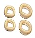 Styla Hair Magic Hair Bun Maker 4 Pack (2 Small, 2 Large) Foam Sponge Buns Shaper Accessories Strong Flexible Reusable Bun Twister for Updo’s, Ballet Buns, French Twist, Waves & more! (Blonde)