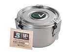 CVault Stainless Steel Humidity Control Stash Container for Herbs, Medicine, Spices w/ Humidity Pack