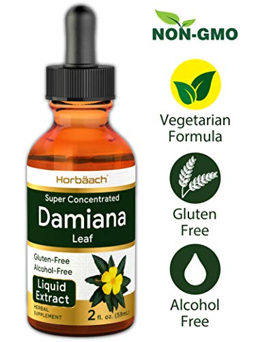 Damiana Herb Extract | Alcohol Free | 2 fl oz | Vegetarian, Non-GMO & Gluten Free | Liquid Tincture  - //medicalbooks.filipinodoctors.org