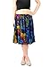 Orient Trail Women's Island Cruise Tie Dye Knee Length Skirt M/L Crab Purple