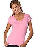 Kavio Junior Seashell Stitch V Neck Cap Sleeve Top