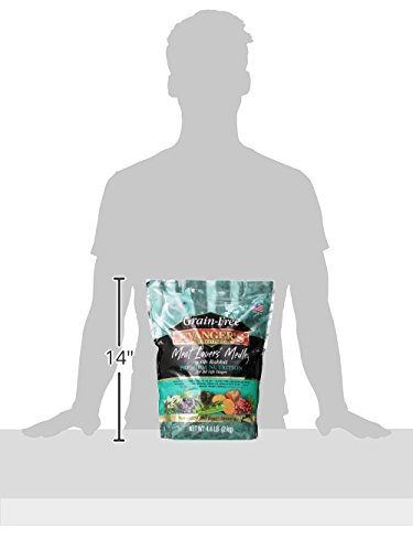 EVANGER’S GRAIN-FREE MEAT LOVER’S MEDLEY WITH RABBIT DRY CAT FOOD – 4.4 LB – BUFFALO, PORK & RABBIT PROTEINS – GRAIN & GLUTEN FREE – RICH IN OMEGAS & PROBIOTICS