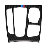 Gear Shift Frame Trim, Carbon Fiber Car Gear Shift Knob Panel Cover Trim for BMW F15 F16 X5 X6 (#B)