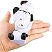 Bibite Exquisite Fun Q Animal Scented Squishy Charm Slow Rising 13cm Simulation Toy , (Bear Snail Tortoise Unicorn Panda) (White&Black)