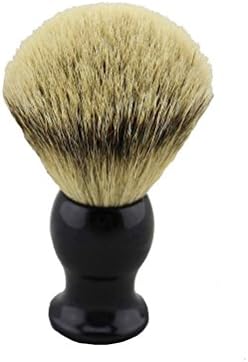 VIGSHAVING 22mm Knot Resin Black Handle Silvertip Badger Hair Shaving Brush