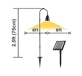 AMSU GL1 Solar Garden Path Light, 2.5-Feet Height, Covering 16-Feet Diameter Area, Black