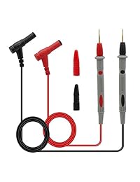 Efanr   Cable multimetro digital universal de cobre chapado en oro con aguja para mesa, cable de 20 A