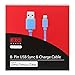 Lightning Cable, Apple Certified MFI EZOPower Lightning 8-Pin 6 Feet USB Sync & Charge Data Cable - Blue