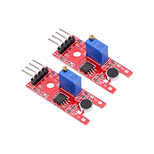 uxcell Microphone Sound Sensor Voice Detector Module with DO AO for Arduino UNO R3 AVR PIC 2pcs