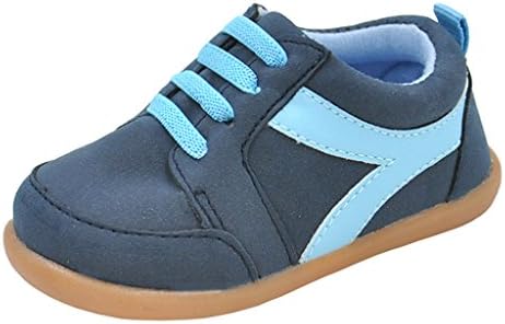 Annnowl Baby Sneakers Rubber Sole Toddler Shoes (5 M US Toddler, Blue)