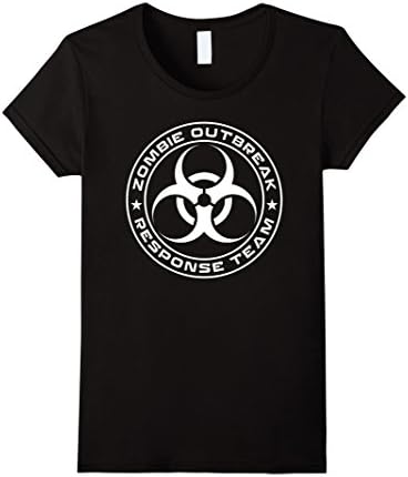Women's Zombie Outbreak Response Team T-Shirt Small Black
