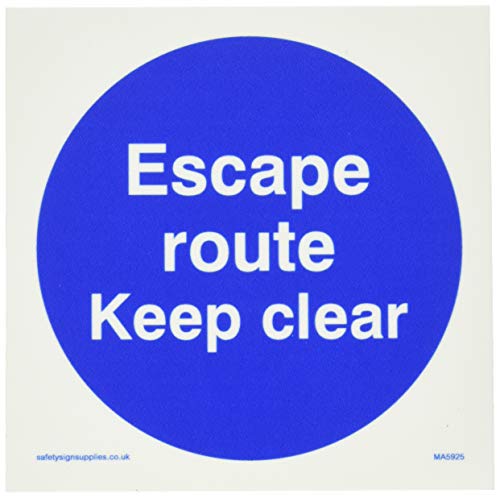 Fluchtweg halten klar