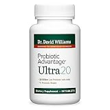 Dr. David Williams Probiotic Advantage Ultra-20 Supplement with 20 Billion Probiotics, 60 Tablets (30-Day Supply)