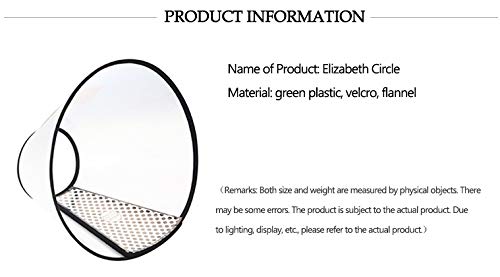 YAWALL Adjustable Recovery Cone Collar Dog Elizabethan Collar Cat Protective Collars Dog Neck Scarf for Anti-Bite Lick, Surgery or Wound Healing (Small, Neck Size: 6.5-7.5 INCH)