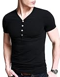 Neonysweets Mens Henley Shirts Short Sleeve T shirts