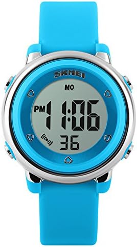SKMEI Kids Children Digital LED Sport Jelly Waterproof Wrist Watch Blue