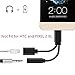 Nylon Braided 2 in 1 USB C Type C to 3.5mm Headphone Audio Aux Jack & Charge Adapter Cable Converter for Motorola Moto Z, Letv Le Pro 3 and Other Mobile Phone That Without 3.5mm Audio Jack