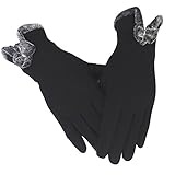 Anccion Women's Touch Screen Phone Thick Fleece Warm,Cold Weather Wear Gloves