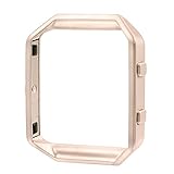 bayite Replacement Accessory Steel Frame for Fitbit Blaze Smart Watch Champagne Gold