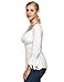 Wakrays Women Plus Size Off shoulder 3/4 Sleeve Slim Long Tops Blouse Shirt