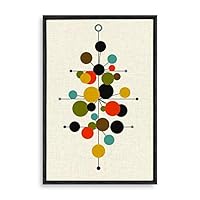 Framed Canvas Wall Art Abstract Colorful Canvas Prints Home Artwork Decoration for Living Room,Bedroom - 16x24 inches