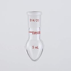 Distilling Flask, 5ml - 14/20 Joint & Side Socket