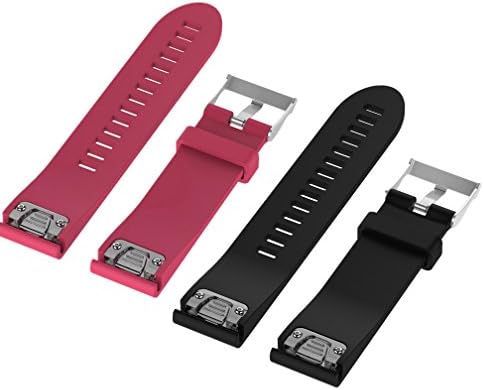 WEINISITE 20mm Silicone Adjustable Replacement Strap Bracelet for Garmin Fenix 5S GPS Watch