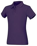 CLASSROOM Juniors Short Sleeve Fitted Polo, Purple, Large