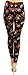 VIV Collection Regular Size Printed Brushed Leggings (Volcanic Rose), One size
