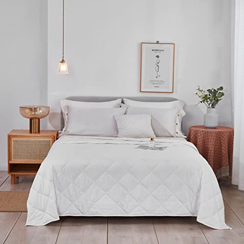 White King Size Weighted Blanket 20 lbs by HomeSmart (an American Company) Ultra Soft Fabric