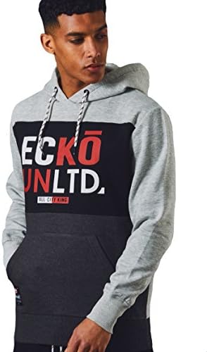 Ecko Mens Unltd Fleece Graphic Sweatshirt Casual Sports Track Top Overhead Course