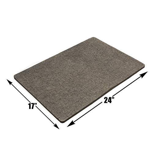 Ecoigy 17" x 24" Wool Ironing Pad, 1/2" Thick Wool Pressing Mat for