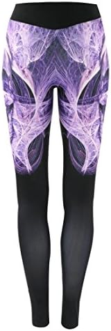 Helerma Women's Long Sports Tights Gym Print Leggings Yoga Pants (Medium / 6/8, TP3)