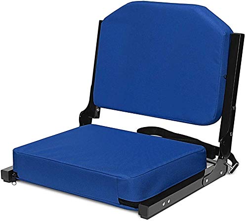 Jauntis Stadium Seats for Bleachers, Bleacher Seats with Ultra Padded Comfy Foam Backs and Cushion, Wide Portable Stadium Chairs with Back Support and Shoulder Strap