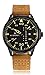 Tonnier Leather Band Week&Calendar Quartz Watches for Men