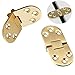 Eforlike 3 Pcs Solid Brass Home Improvement Folding Table Hinge Furniture Door Hinge with Screws