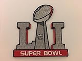 Super Bowl 51 Jersey Patch Embroidered Patches 2017 Iron/Sew On
