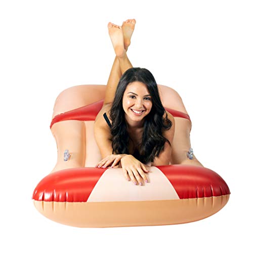 Poolcandy Hot Bod Beach Babe Extra Large Inflatable Pool Lounger-Pool Float-Measures 72" x 35" x 6" - Thumbnail 2