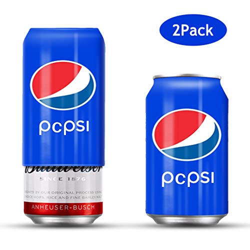 JUSHOOR Beer Can Covers Beverage Bottle Silicone Sleeve Hide a Beer 350ml (2Pack)
