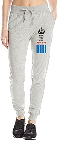 Women's Keep Calm And Love Badminton Star &amp; Striped Flag Tapered Long Joggers Jersey Pants Sweatpants Sportswear Activewear Harem Trousers Slacks With Pockets