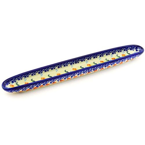 Click Here to See More Images Ceramika Bona H1768G Polish Pottery Ceramic Olive Dish Hand Painted, 13-Inch