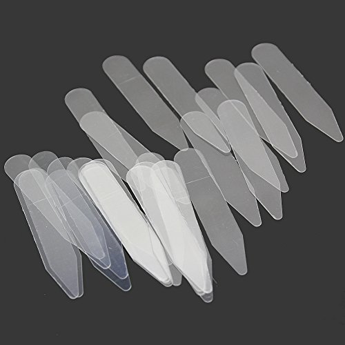 Refaxi 200pcs New Plastic Collar Stiffeners Stays Bones For Dress Shirt Men's Gift