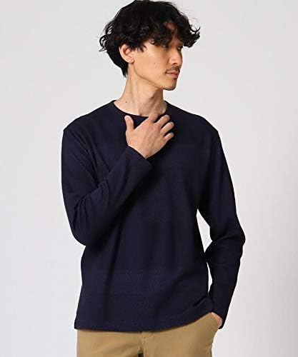 Amazon タケオキクチ カットソー ダブルフェイス ヘリンボンカットソー メンズ ネイビー 093 03 L Tシャツ カットソー 通販