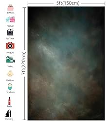 5x7ft Aqua Backdrops Portrait Backdrops for