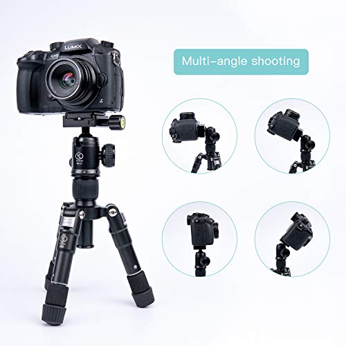 YC Onion B1L1 Pro Ball Head with Quick Release Bubble Level 360 Degree Pan 1/4" & 3/8" Screw Base Mount 90 Degree Articulating for Camera Tripod DSLR Monopod Slider Camcorder (B1L1) - Thumbnail 5